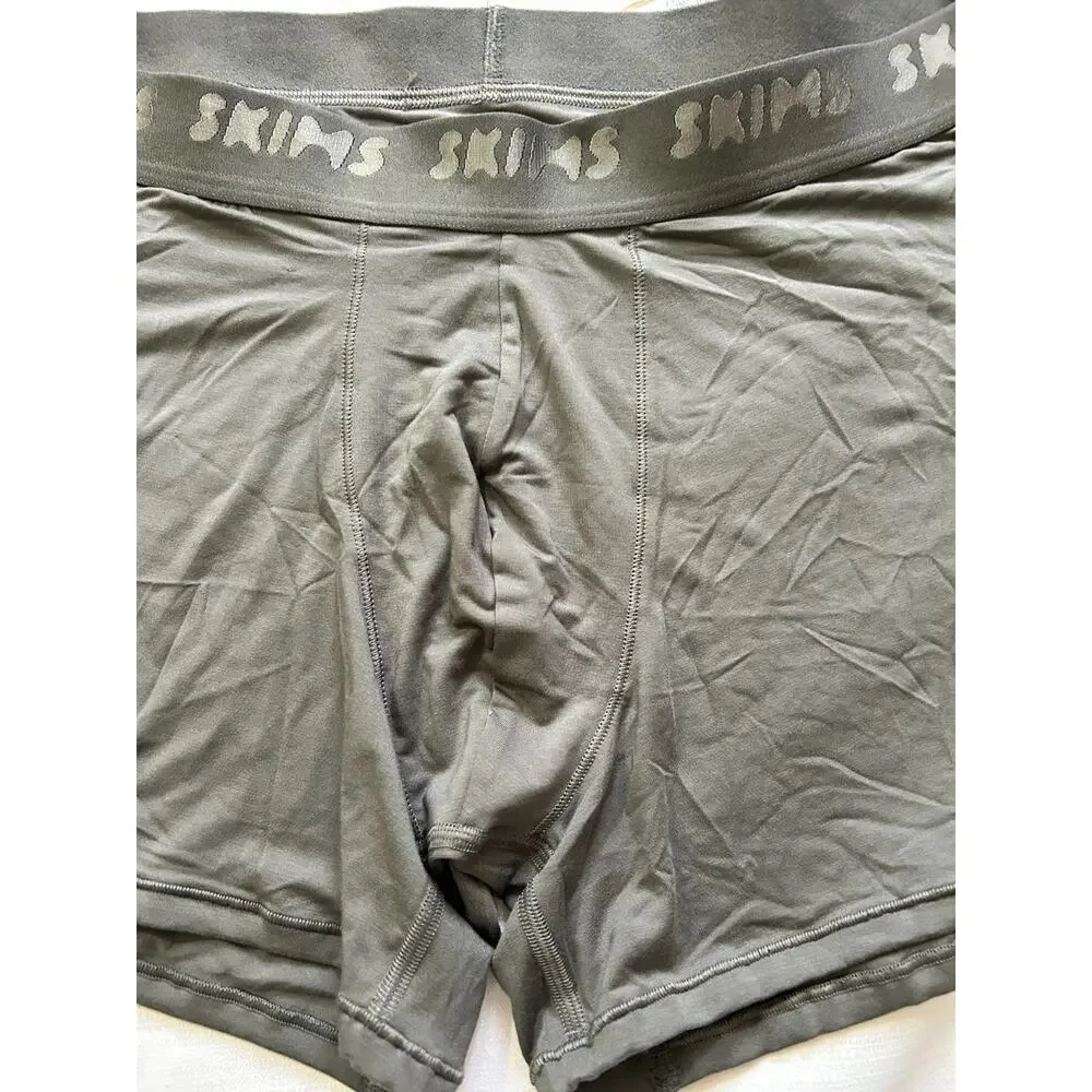 Skims NWT Stretch 3 Inch Boxer Brief Gunmetal Size XL